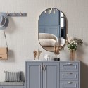 Lustro owalne 80x40cm czarna rama Lustro owalne 80x40cm czarna rama