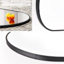 Lustro owalne 80x40cm czarna rama Lustro owalne 80x40cm czarna rama