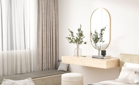 Lustro owalne 80x40cm złota rama Lustro owalne 80x40cm złota rama