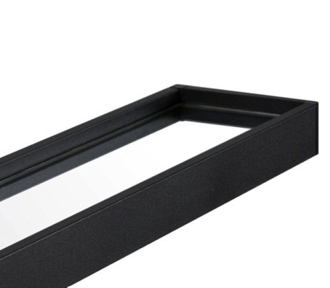 Lustro z półką 60cm czarne Lustro z półką 60cm czarne