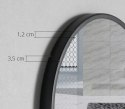 Lustro z półką 60cm czarne Lustro z półką 60cm czarne