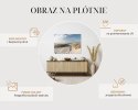 Obraz na płótnie Pisanka wielkanocna niebieska bez wzorów obraz minimalistyczny