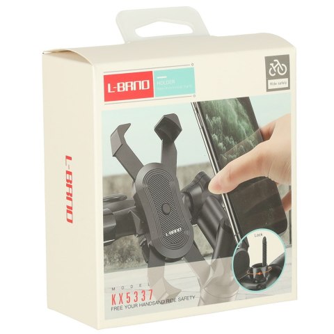 Uchwyt rowerowy motocyklowy na telefon czarny C51 stabilny Uchwyt rowerowy motocyklowy na telefon czarny C51 stabilny