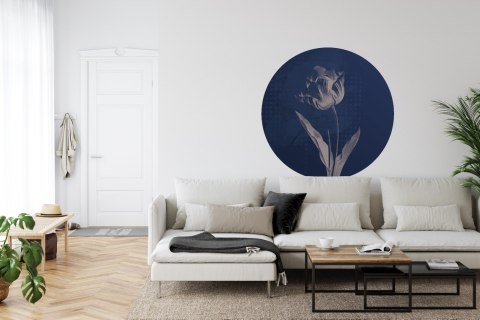 Fototapeta Okrągła Ciemne Rośliny Botaniczne I Fototapeta Okrągła Ciemne Rośliny Botaniczne I
