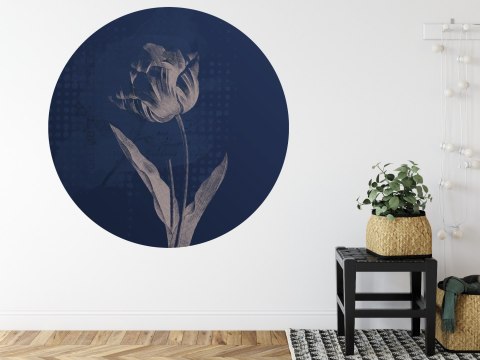 Fototapeta Okrągła Ciemne Rośliny Botaniczne I Fototapeta Okrągła Ciemne Rośliny Botaniczne I