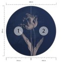 Fototapeta Okrągła Ciemne Rośliny Botaniczne I Fototapeta Okrągła Ciemne Rośliny Botaniczne I