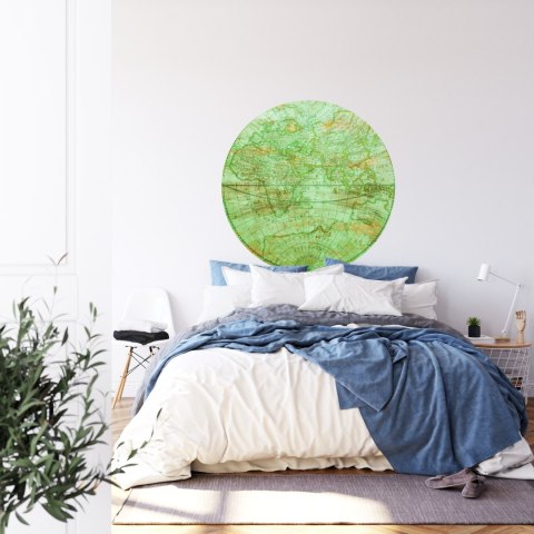 Fototapeta Okrągła Mappa Mundi Wschód Fototapeta Okrągła Mappa Mundi Wschód