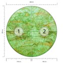Fototapeta Okrągła Mappa Mundi Wschód Fototapeta Okrągła Mappa Mundi Wschód