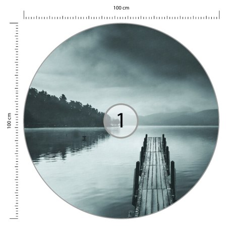Fototapeta Okrągła Widok Na Jezioro Z Molo Pier Ii Autorstwa George'a Digalakisa Fototapeta Okrągła Widok Na Jezioro Z Molo Pier Ii Autorstwa George'a Digalakisa