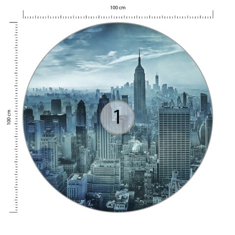 Fototapeta Okrągła Hazy Gotham Autorstwa Stefena Schilbe Fototapeta Okrągła Hazy Gotham Autorstwa Stefena Schilbe