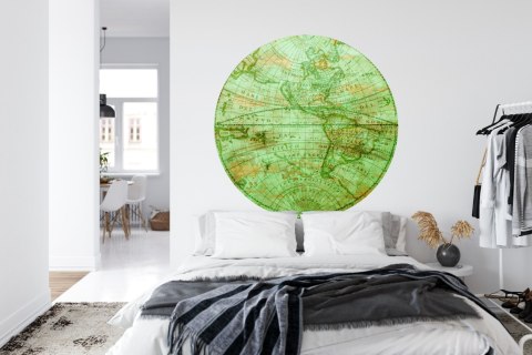 Fototapeta Okrągła Mappa Mundi Zachód Fototapeta Okrągła Mappa Mundi Zachód