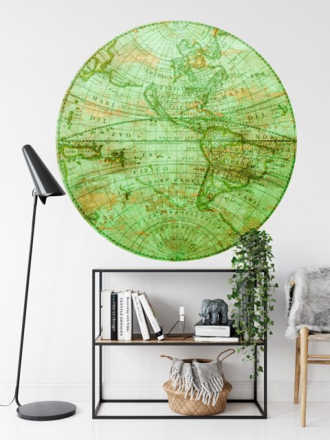 Fototapeta Okrągła Mappa Mundi Zachód Fototapeta Okrągła Mappa Mundi Zachód