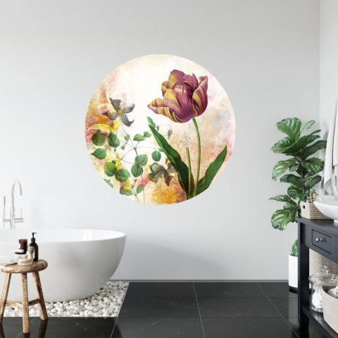 Fototapeta Okrągła Rycina Botaniczna W Stylu Vintage I Fototapeta Okrągła Rycina Botaniczna W Stylu Vintage I