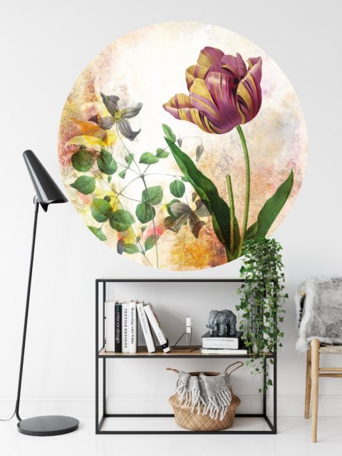 Fototapeta Okrągła Rycina Botaniczna W Stylu Vintage I Fototapeta Okrągła Rycina Botaniczna W Stylu Vintage I