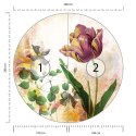 Fototapeta Okrągła Rycina Botaniczna W Stylu Vintage I Fototapeta Okrągła Rycina Botaniczna W Stylu Vintage I