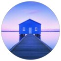 Fototapeta Okrągła Boathouse Autorstwa Richarda Vandewalle&#039;a