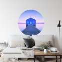 Fototapeta Okrągła Boathouse Autorstwa Richarda Vandewalle&#039;a