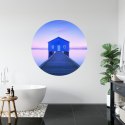 Fototapeta Okrągła Boathouse Autorstwa Richarda Vandewalle&#039;a