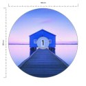 Fototapeta Okrągła Boathouse Autorstwa Richarda Vandewalle&#039;a
