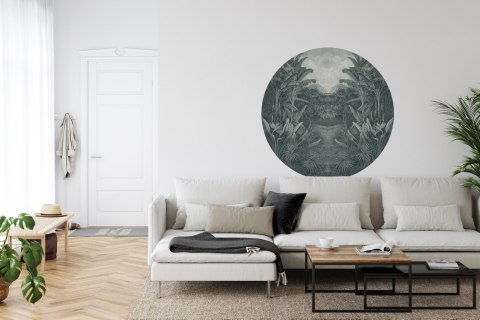 Fototapeta Okrągła Czarna Dżungla Fototapeta Okrągła Czarna Dżungla