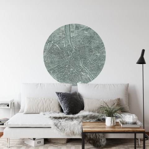 Fototapeta Okrągła Mapa Paryża Fototapeta Okrągła Mapa Paryża