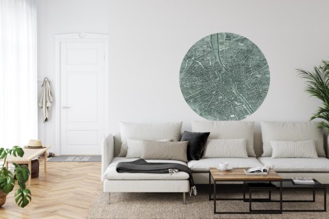 Fototapeta Okrągła Mapa Paryża Fototapeta Okrągła Mapa Paryża