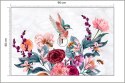 Fototapeta Akwarelowe Kolibry I Pszczoły Na Kwiatkach Fototapeta Akwarelowe Kolibry I Pszczoły Na Kwiatkach