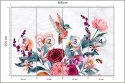 Fototapeta Akwarelowe Kolibry I Pszczoły Na Kwiatkach Fototapeta Akwarelowe Kolibry I Pszczoły Na Kwiatkach