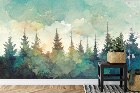 Fototapeta Las Świerkowy Fototapeta Las Świerkowy