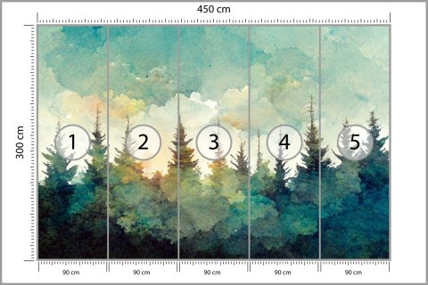 Fototapeta Las Świerkowy Fototapeta Las Świerkowy