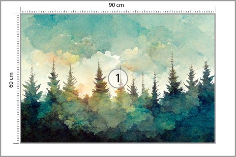 Fototapeta Las Świerkowy Fototapeta Las Świerkowy