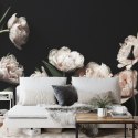 Fototapeta Peonie I Zielone Liście Fototapeta Peonie I Zielone Liście