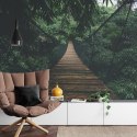 Fototapeta Wiszący Most W Lesie Fototapeta Wiszący Most W Lesie