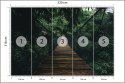 Fototapeta Wiszący Most W Lesie Fototapeta Wiszący Most W Lesie