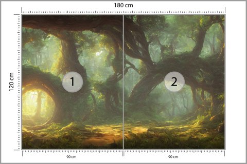Fototapeta Zakrzywiony Bujny Las Fototapeta Zakrzywiony Bujny Las