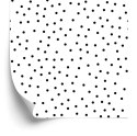 Tapeta Minimalistyczne Czarne Kropki Tapeta Minimalistyczne Czarne Kropki