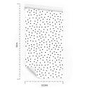 Tapeta Minimalistyczne Czarne Kropki Tapeta Minimalistyczne Czarne Kropki