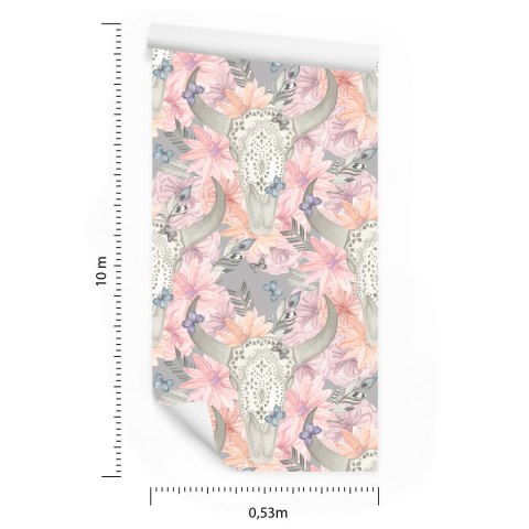 Tapeta Czaszki W Stylu Boho Tapeta Czaszki W Stylu Boho