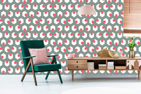 Tapeta Figury Geometryczne W Stylu Retro Tapeta Figury Geometryczne W Stylu Retro