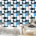 Tapeta Geometryczna-Abstrakcja Malowana Akwarelą Tapeta Geometryczna-Abstrakcja Malowana Akwarelą