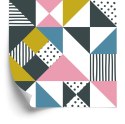 Tapeta Geometryczna - Kolorowe Trójkąty Tapeta Geometryczna - Kolorowe Trójkąty