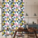 Tapeta Geometryczna - Kolorowe Trójkąty Tapeta Geometryczna - Kolorowe Trójkąty