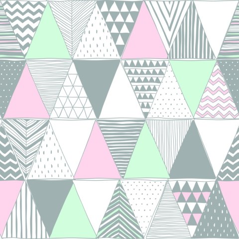 Tapeta Geometryczna - Kolorowe Trójkąty Tapeta Geometryczna - Kolorowe Trójkąty