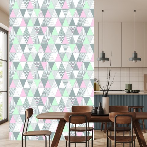 Tapeta Geometryczna - Kolorowe Trójkąty Tapeta Geometryczna - Kolorowe Trójkąty