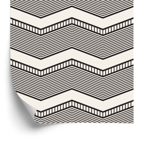 Tapeta Geometryczna - Retro Zygzaki Tapeta Geometryczna - Retro Zygzaki