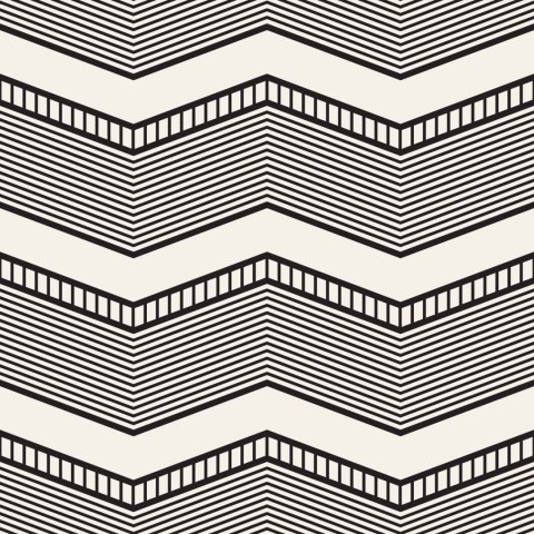 Tapeta Geometryczna - Retro Zygzaki Tapeta Geometryczna - Retro Zygzaki