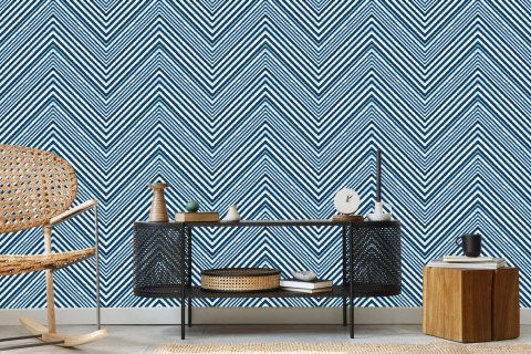 Tapeta Geometryczna - Retro Zygzaki Tapeta Geometryczna - Retro Zygzaki
