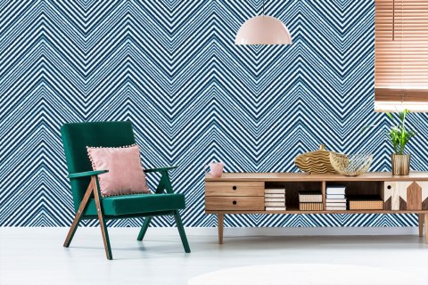 Tapeta Geometryczna - Retro Zygzaki Tapeta Geometryczna - Retro Zygzaki