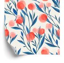 Tapeta Kolorowe Retro Kwiaty I Liście Tapeta Kolorowe Retro Kwiaty I Liście