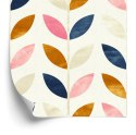 Tapeta Malowane Liście W Stylu Retro Tapeta Malowane Liście W Stylu Retro